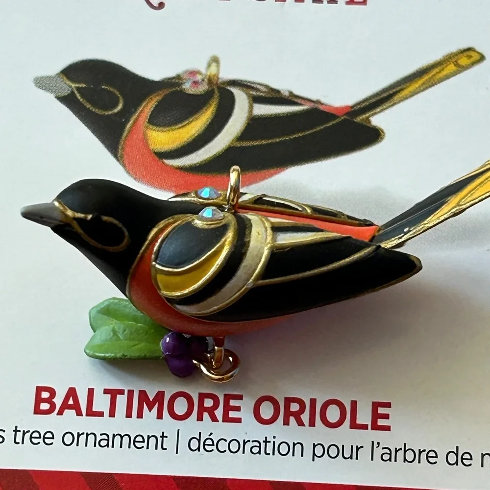 Hallmark Keepsake 2014 Baltimore Oriole Miniature Ornament Beauty of Birds